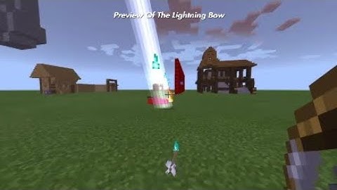 How To Make A Lightning Bow In Minecraft Bedrock!