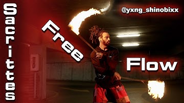 Poi Free Flow - Sacrittes Duharte|| Flow on Fire