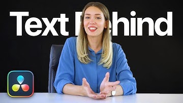 How To Add Text Behind Objects in DaVinci Resolve