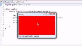 Java Programming Tutorial   76   MouseMotionListener interface