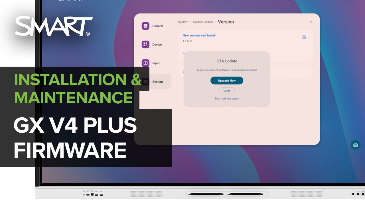How to update the firmware on the SMART Board GX (V4) Plus (2026)