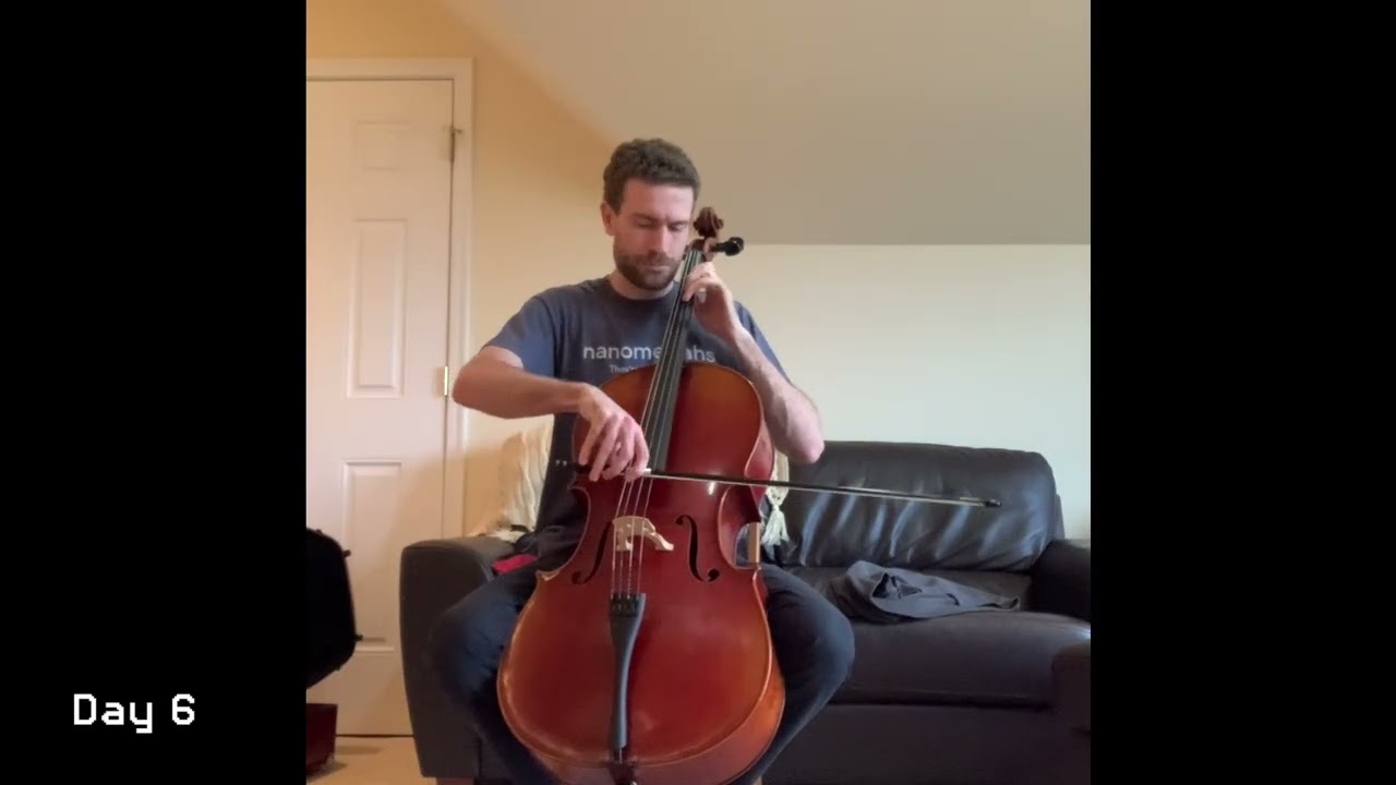 Learning to play cello in 9 days (as a violinist)