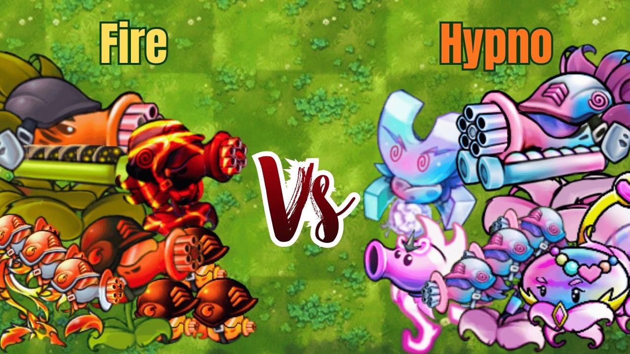 PvZ Fusion 3.4 Challenge! - Team Fire VS Team Hypno VS 100 Zombies Random - Who Will Win?