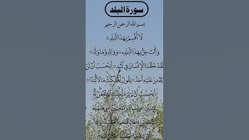 THE MOST BEAUTIFUL SURAH AL BALAD سورة البلد #egzonibrahimi #quran #surahbalad #surahalbalad