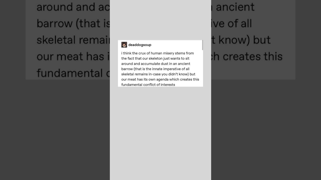 Skeletal Tumblr Post 
