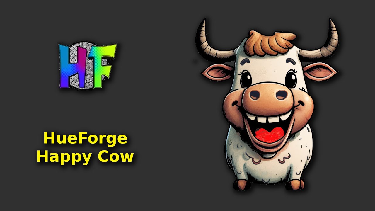 HueForge Happy Cow - Timelapse