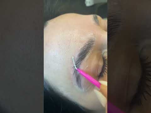 Brow Lamination Step 2 Browlamination Brows Hanabeautyboston حواجب حواجب لمنيشن حواجب شعره