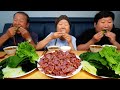 [오리쌈밥] 맛있게 구운 훈제 오리고기와 강된장, 각종 쌈채소로 쌈밥 먹방!! (Smoked duck &amp; Leaf wraps) 요리&amp;먹방!! - Mukbang eating show