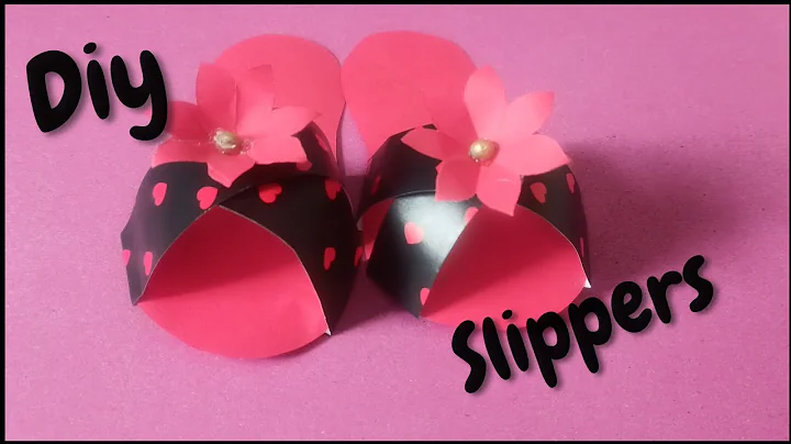 DIY MINI PAPER SLIPPERS / Paper Crafts For School / Paper Craft /kids craft ideas / Origami Slippers
