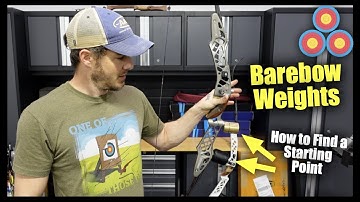 Barebow Archery Weights 101 | Starting Points, Adjustments and Options
