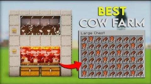 Best Automatic Cow Farm Tutorial in Minecraft 1.20 (Java & Bedrock) - Easy and Efficient