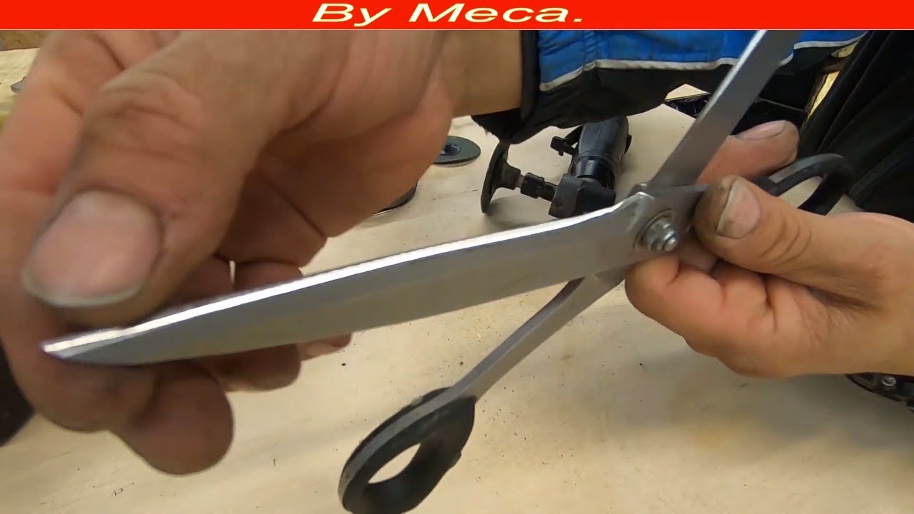 Different Methods how to sharpen scissors. By Meca. - YouTube