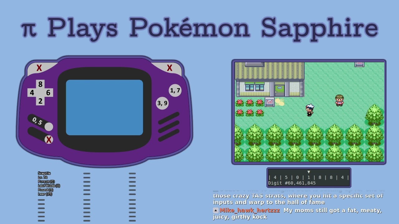 Pi plays pokemon sapphire