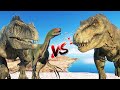 (🦖Jurassic World Evolution 2🦕)Giganotosaurus vs Therizinosaurus vs T-REX Dinosaurs Fight