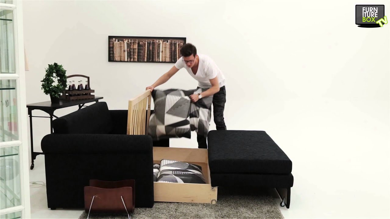 MONTORIO Bäddsoffa Svart Furniturebox