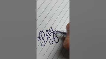 Priyanka | #shorts #name #shortsvideo #handwriting #cursive #calligraphy