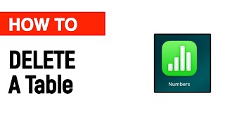 How To Delete A Table In Apple Numbers