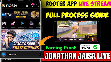Rooter App Se Kaise Live Stream Karen | How To Live Stream On Rooter | Rooter Live Stream Process