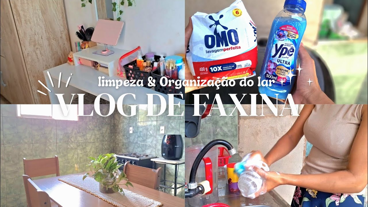 VLOG DE FAXINA NA CASA 🏠 🧹🧺🫧        organização & limpeza 