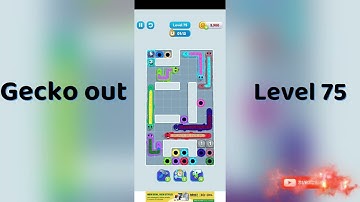 Gecko Out Level 75 Walkthrough 🧩 | Step-by-Step Puzzle Guide | SolutionGuruji