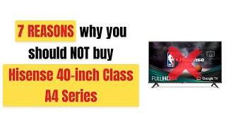 STOP! Don't Buy Hisense 40-Inch Class A4 Series Until You Watch This! ⚠️📺