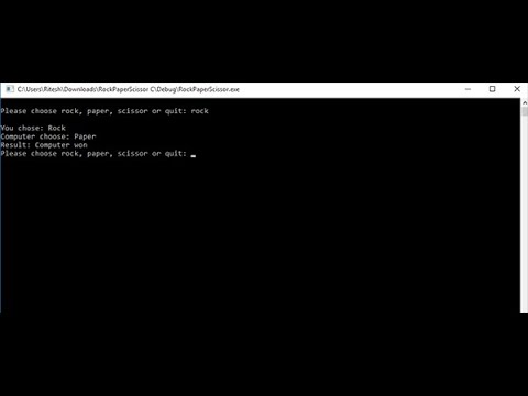 ROCK, PAPER AND SCISSOR GAME IN C PROGRAMMING WITH SOURCE CODE