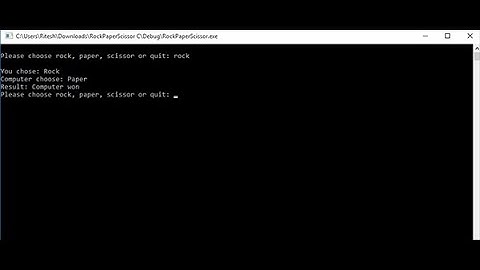 ROCK, PAPER AND SCISSOR GAME IN C PROGRAMMING WITH SOURCE CODE
