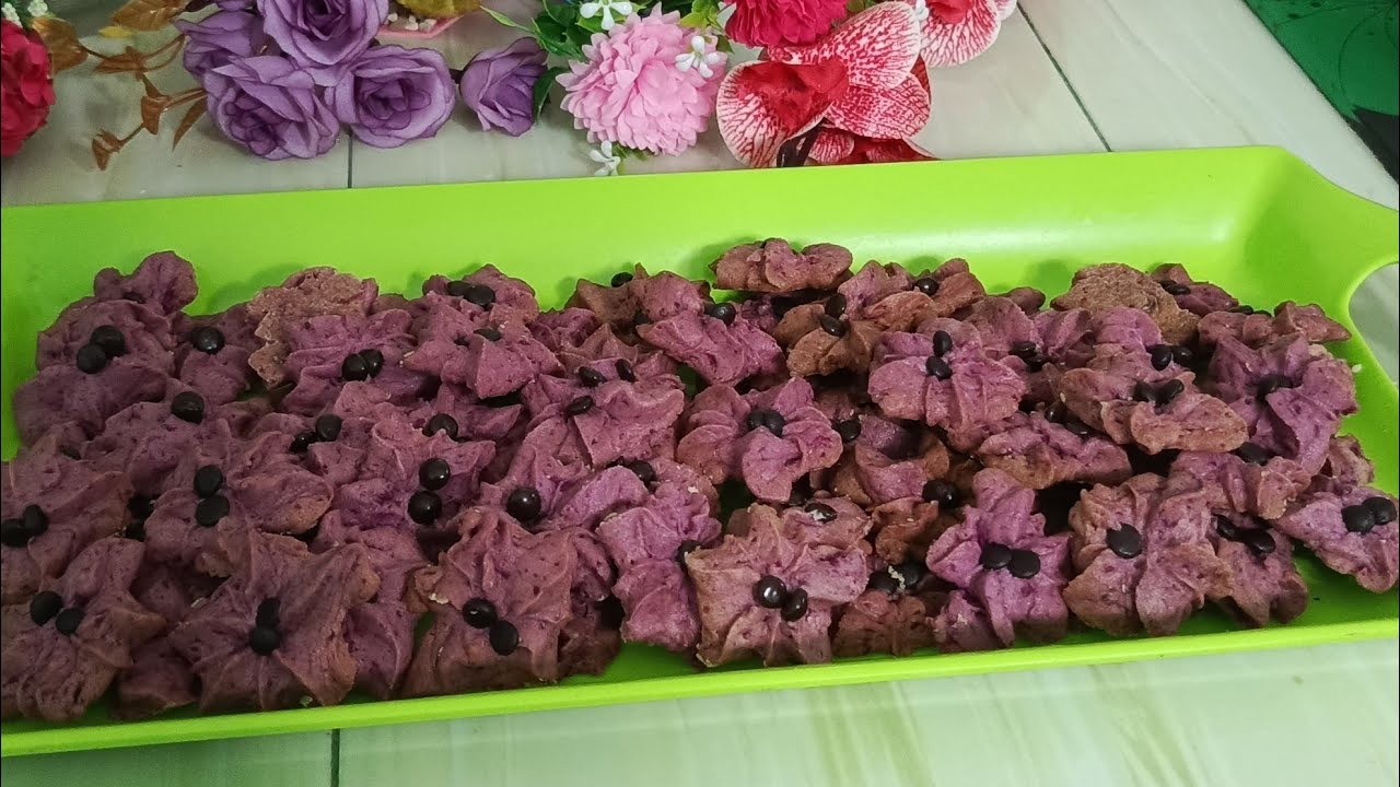 KUKER UBI UNGU, ternyata rasanya enak banget, tekstur ubi ungunya terasa @happypensiun #kukerubiungu