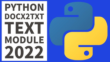 How To Open Word Document Python 2022 - Python Docx2txt Module For Beginners