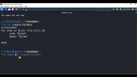 Creating multiple folders using a Shell script | mkdir