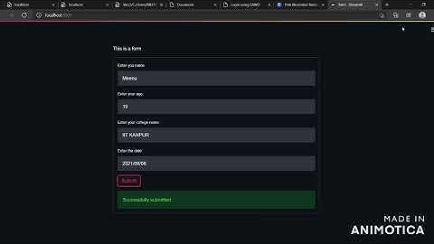 Form using Streamlit | Python | sqlite3