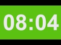 100 minute clock Green background