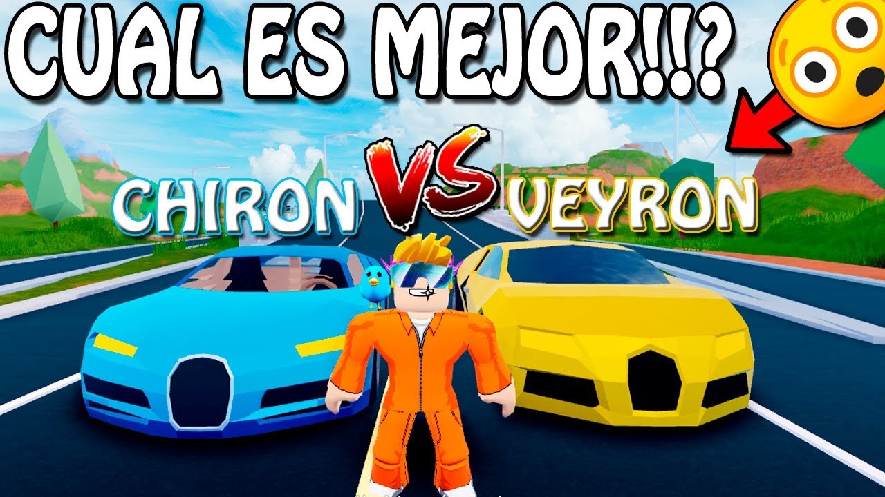 Bugatti Chiron Vs Bugatti Veyron En Jailbreak Test De - roblox bugatti chiron jailbreak