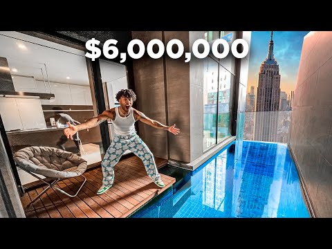 Our New House Tour 🏡 NYC Penthouse W/ A PRIVATE POOL