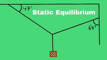Static Equilibrium - Common Practice Problems Explained - Tension Force - Hanging Mass -