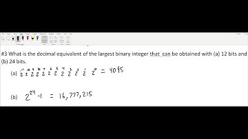 What is the decimal equivalent of the largest binary integer that ... | Introduction to Logic Design