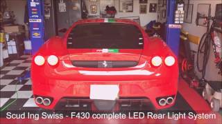 Usa f430 - complete upgrade with our front led drl headlights and rear
lights package including 3rd/center brake light + stop flas...