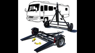 Tows 5,000lbs without compromising Storage The StandUp Car Tow Dolly #RV #Towing #Powdercoat #car