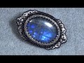 Tutorial: Beaded Embroidery Brooch, Victorian Style