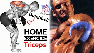 TRICEPS EXERCISES WITH DUMBBELLS AT HOME