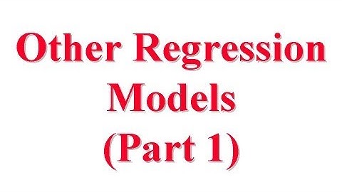 CSE567-13-15A: Other Regression Models for Computer System Performance Evaluation