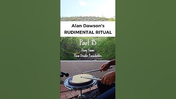 Rudimental Ritual part 15. Flam drags/Flam Double Paradiddle #drums #rudimentalritual #drumpractice