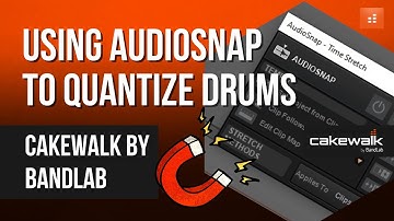 Drum Editing with AUDIOSNAP in Cakewalk by Bandlab: Time stretch vs split-fade | Tutorial