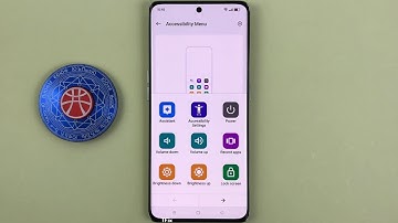 Lock screen with accessibility menu on OPPO Reno8 T 5G Android 14