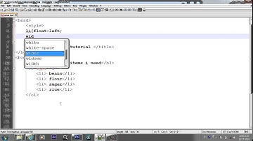HTML in pashto ordered list lesson 03