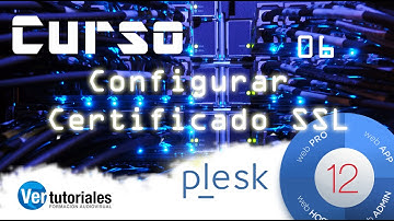 Configurar Certificado SSL en Plesk