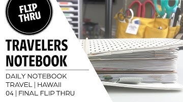 Travelers Notebook | Travel | Final Flip Thru