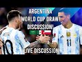 ARGENTINA 2022 QATAR WORLD CUP DRAW! LIVE DISCUSSION! GROUP C: SAUDI ARABIA, MEXICO, POLAND!