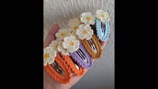 مشروع مربح بالكروشيه براسمال بسيط💰 profitable crochet project hair clip