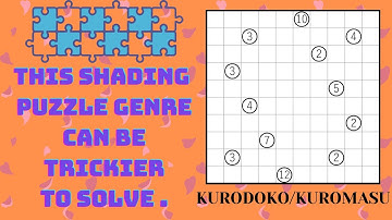 How to solve a Kurodoko/Kuromasu puzzle?